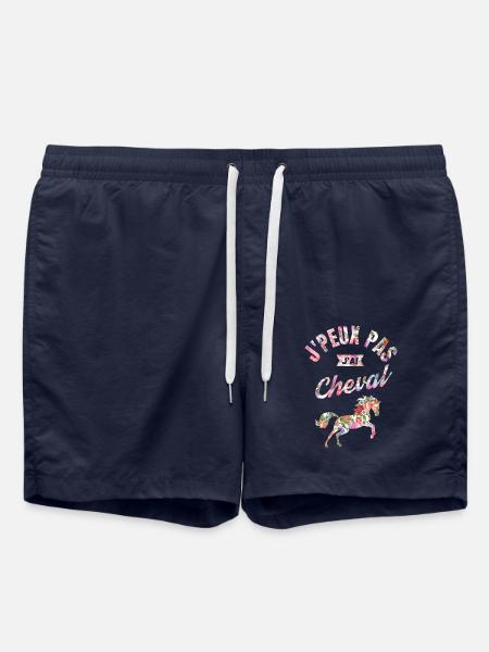 J'Peux Pas J'Ai Cheval - Short de bain - bleu marine
