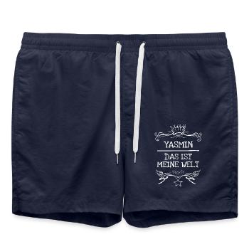 Yasmin comme prénom de fille - Short de bain - bleu marine - Devant - AI Model Male 185 light (185cm)