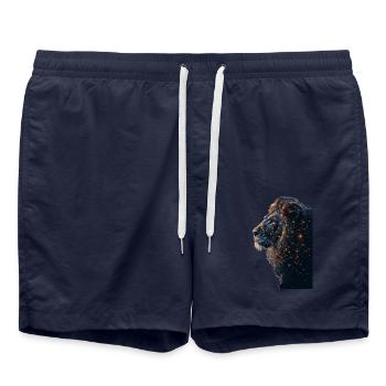 Lion - Swim Trunks - french navy - Front - AI Model Male 185 light (185cm)