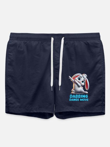 Rabbit Dabbing - Swim Trunks - french navy