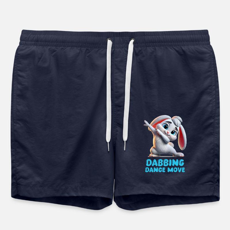 Rabbit Dabbing - Swim Trunks - french navy