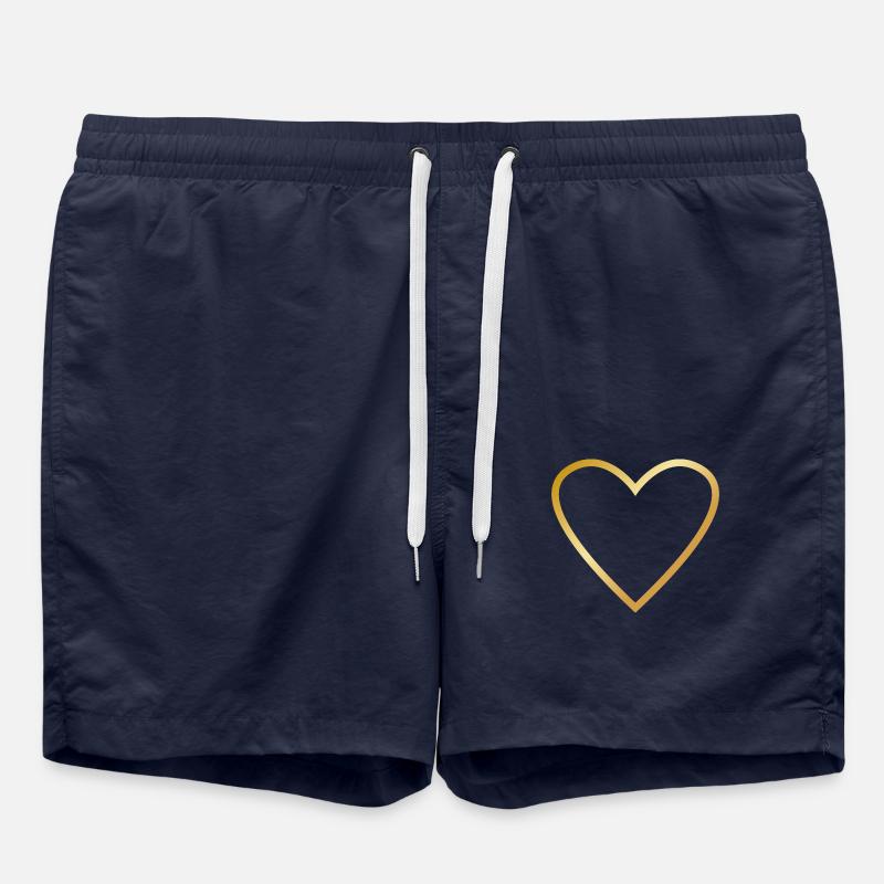 Cœur Or - Short de bain - bleu marine