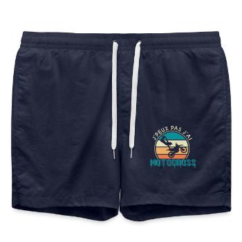 J'peux pas jai motocross cadeau humour moto motard - Short de bain - bleu marine - Devant - AI Model Male 185 light (185cm)