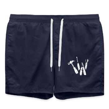 Outil Marteau Pince Clé Clé - Short de bain - bleu marine - Devant - AI Model Male 185 light (185cm)