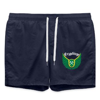 Erzgebirge meine Haamit - Badeshorts - French Navy - Vorne - AI Model Male 185 light (185cm)