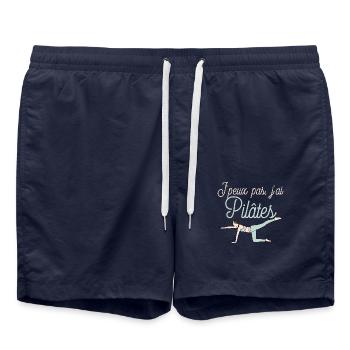 Je peux pas j ai pilates - Short de bain - bleu marine - Devant - AI Model Male 185 light (185cm)