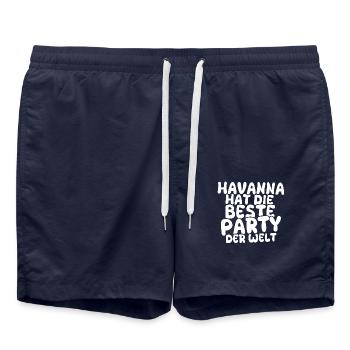 Destination de vacances La Havane - Short de bain - bleu marine - Devant - AI Model Male 185 light (185cm)