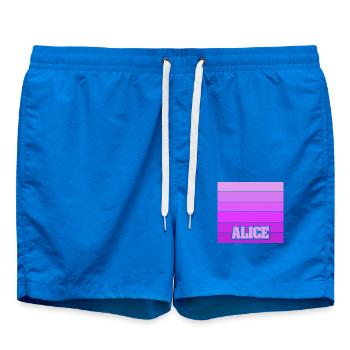 Gift for Alice - Swim Trunks - cobalt blue - Front