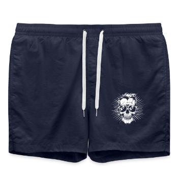 skull sonnenbrille - Badeshorts - French Navy - Vorne - AI Model Male 185 light (185cm)