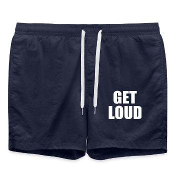 Get loud - Badeshorts - French Navy - Vorne - AI Model Male 185 light (185cm)