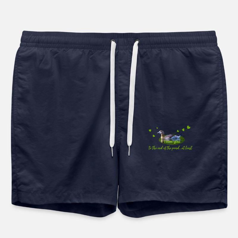 Je t’aime - Short de bain - bleu marine