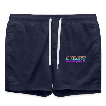 Ahmet RS Rainbow - Swim Trunks - french navy - Front - AI Model Male 185 light (185cm)
