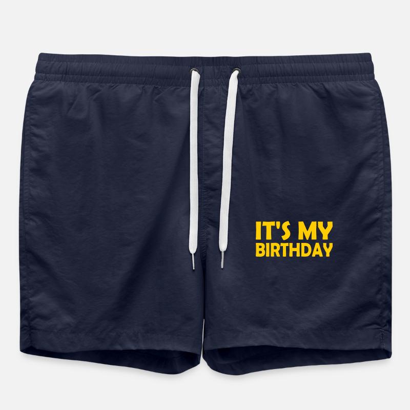 Its my birthday - Swim Trunks - french navy
