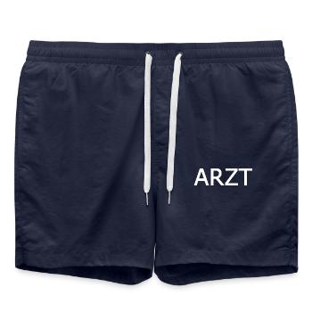 Arzt - Badeshorts - French Navy - Vorne - AI Model Male 185 light (185cm)