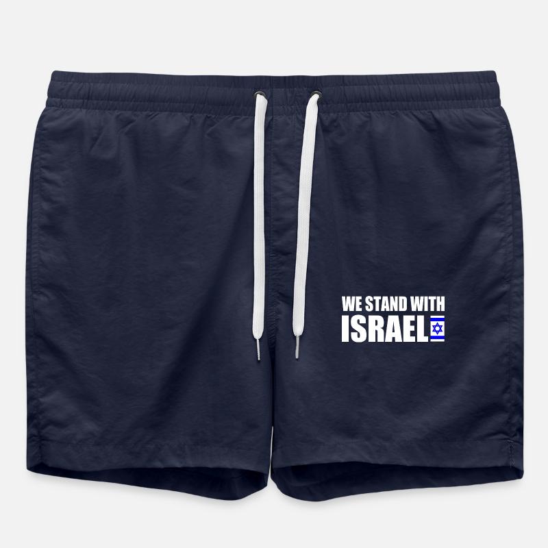 We stand with israel - Swim Trunks - french navy