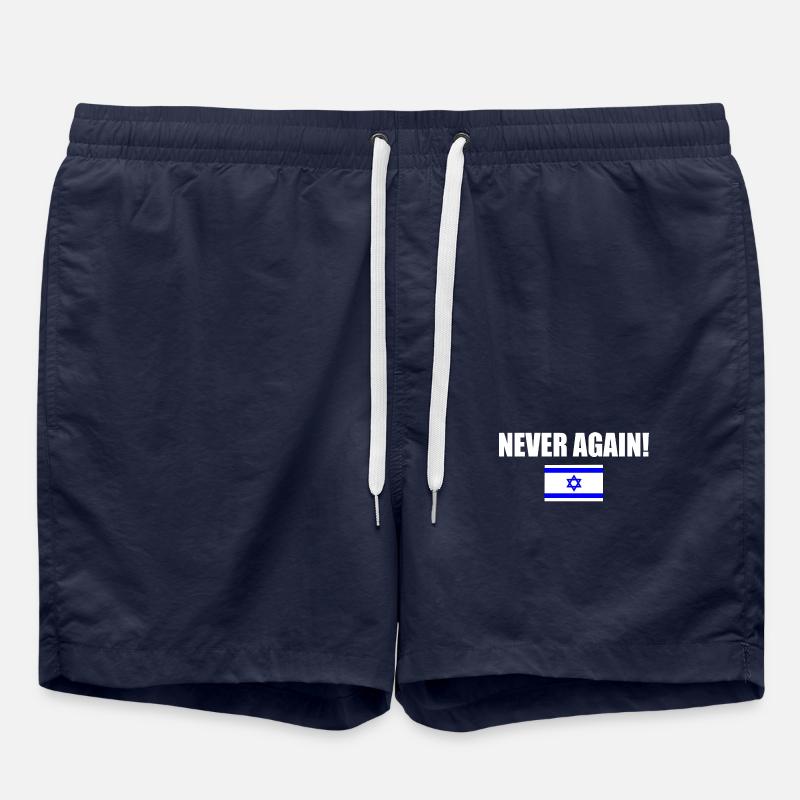 Never again - israel - Badeshorts - French Navy