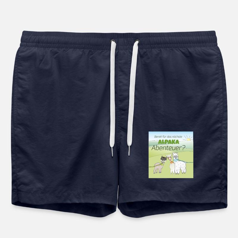 Alpaka-Abenteuer - Badeshorts - French Navy