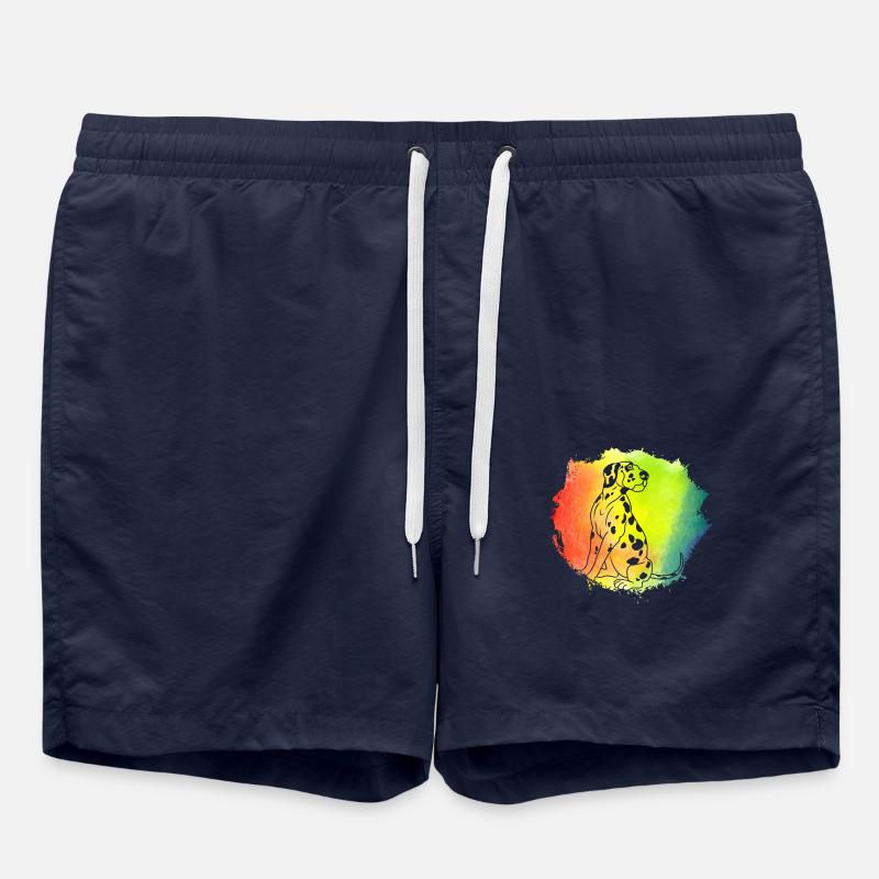 Dalmatian Retro - Swim Trunks - french navy