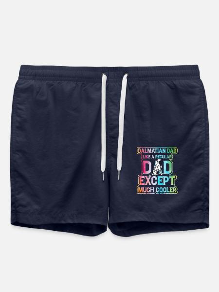 Dalmatiner Dad Lustiger Spruch - Badeshorts - French Navy