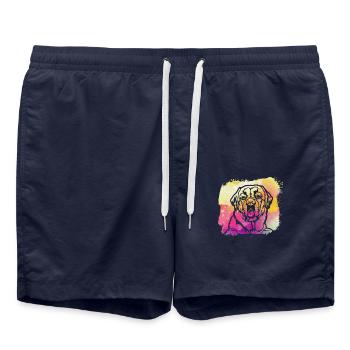 Labrador - Short de bain - bleu marine - Devant - AI Model Male 185 light (185cm)
