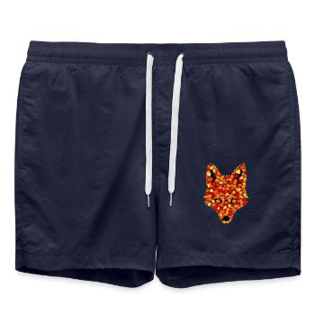 Autumn Fox - Swim Trunks - french navy - Front - AI Model Male 185 light (185cm)