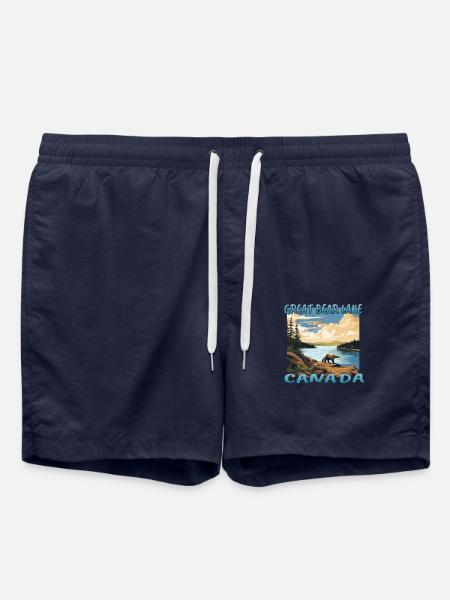 Great Bear Lake, Canada - Swim Trunks - french navy