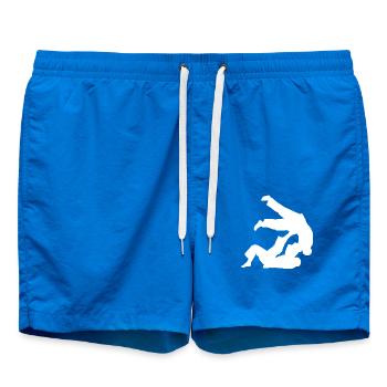 Brazilian Jiu-Jitsu BJJ - Swim Trunks - cobalt blue - Front