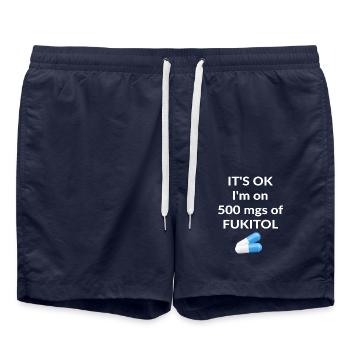 It's ok I'm on 500 mgs of FUKITOL - Swim Trunks - french navy - Front - AI Model Male 185 light (185cm)