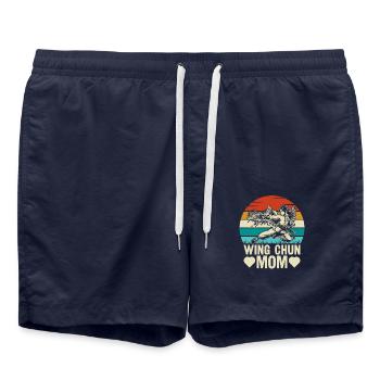 Wing Chun Maman - Short de bain - bleu marine - Devant - AI Model Male 185 light (185cm)