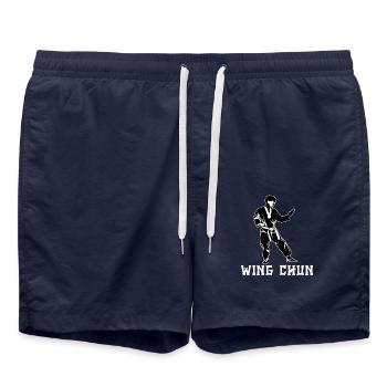 Wing Chun - Badeshorts - French Navy - Vorne - AI Model Male 185 light (185cm)