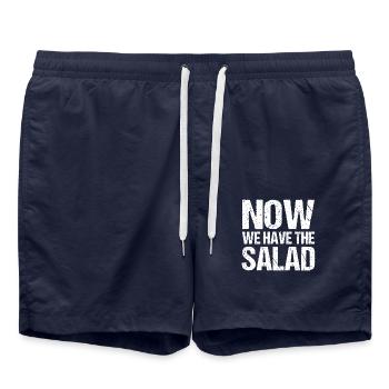 NOW WE HAVE THE SALAD - Badeshorts - French Navy - Vorne - AI Model Male 185 light (185cm)