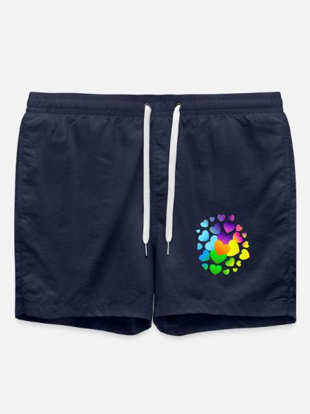 Hearts Heart many hearts - Swim Trunks - french navy