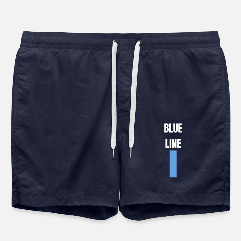 Blaue Linie - Ligne bleue - Short de bain - bleu marine