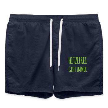 es ist Sommer - Badeshorts - French Navy - Vorne - AI Model Male 185 light (185cm)