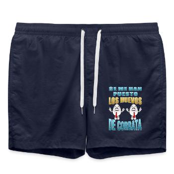 Ich habe die Krawattenknäuel - Badeshorts - French Navy - Vorne - AI Model Male 185 light (185cm)