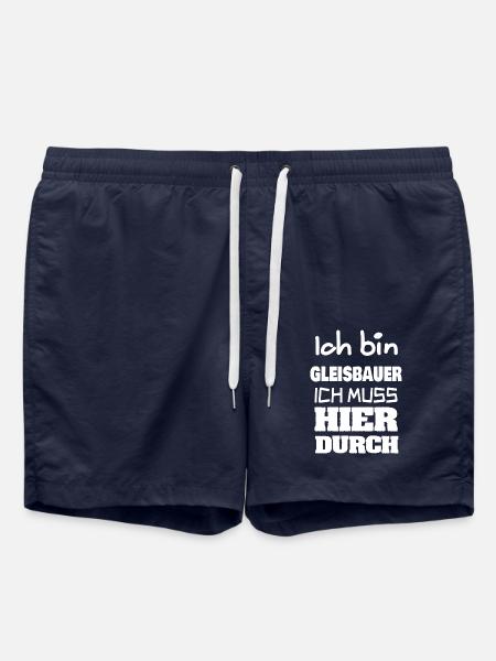 Gleisbauer als Beruf - Badeshorts - French Navy