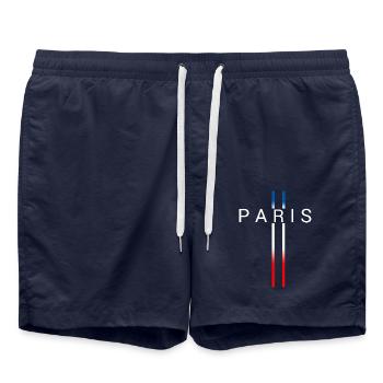FRANCE - Swim Trunks - french navy - Front - AI Model Male 185 light (185cm)