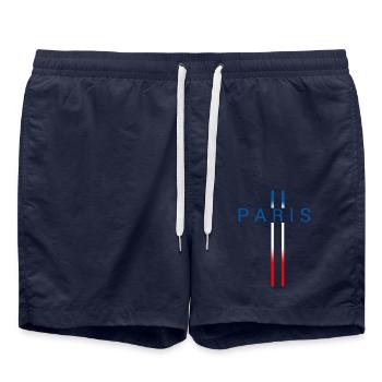 Paris - Short de bain - bleu marine - Devant - AI Model Male 185 light (185cm)