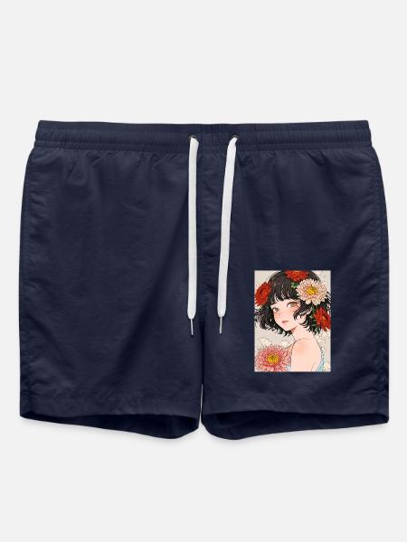 Kirei no Hana - Swim Trunks - french navy