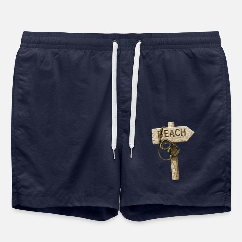 Beach Tauer Goggles - Swim Trunks - french navy