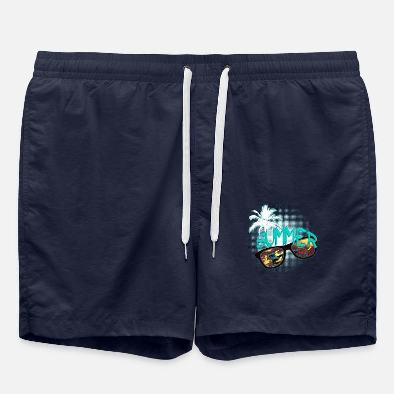 Sonnenbrille Palme mint - Badeshorts - French Navy