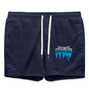 faire confiance au processus Devis - Short de bain - bleu marine - Devant - AI Model Male 185 light (185cm)