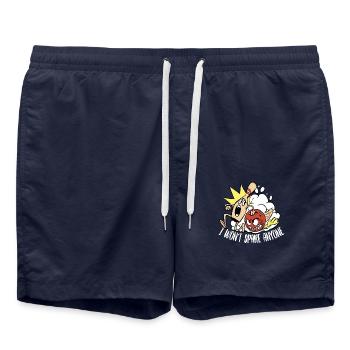 Bowling Bowling Bowling Boule Kegel Cadeau Bowler - Short de bain - bleu marine - Devant - AI Model Male 185 light (185cm)