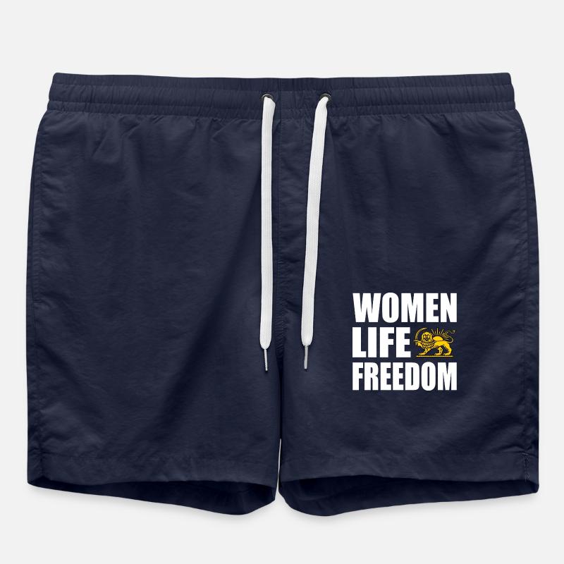Women life freedom - Swim Trunks - french navy