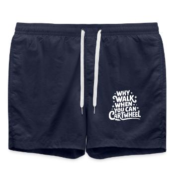 Turnen Turner Gymnastik - Badeshorts - French Navy - Vorne - AI Model Male 185 light (185cm)