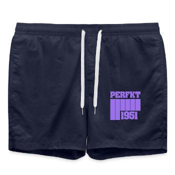 Perfect 1951 - Swim Trunks - french navy - Front - AI Model Male 185 light (185cm)