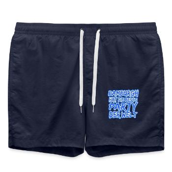 Geschenk für Korsika - Badeshorts - French Navy - Vorne - AI Model Male 185 light (185cm)