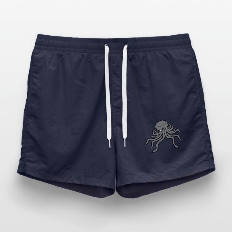 Octopus, octopus, octopus, cephalopod, evil eye Swim Trunks