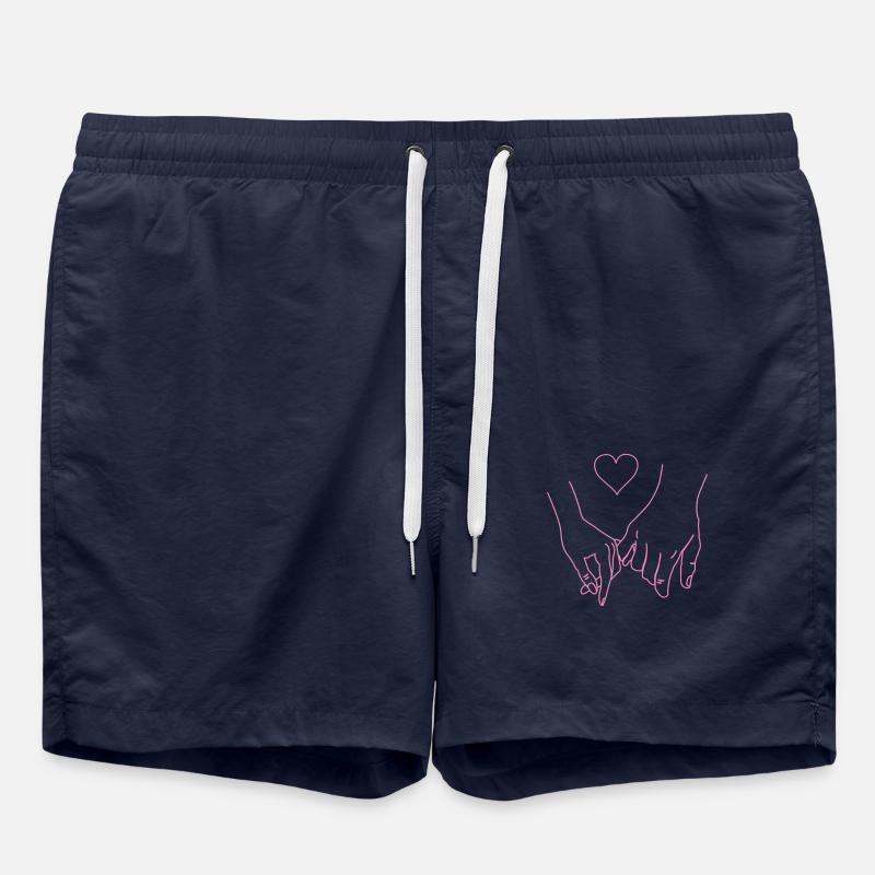 Hands Love - Swim Trunks - french navy