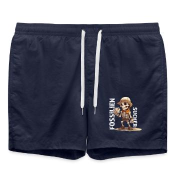 Fossil Hunter Skeletal Adventure - Swim Trunks - french navy - Front - AI Model Male 185 light (185cm)